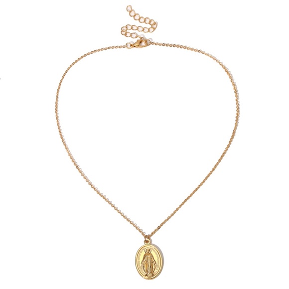 Rosary Maria Coins Pendant Necklaces - Picture 7 of 10